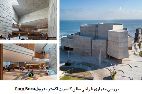 پاورپوینت بررسی معماری طراحی سالن کنسرت اکستر معروف Foro Boca